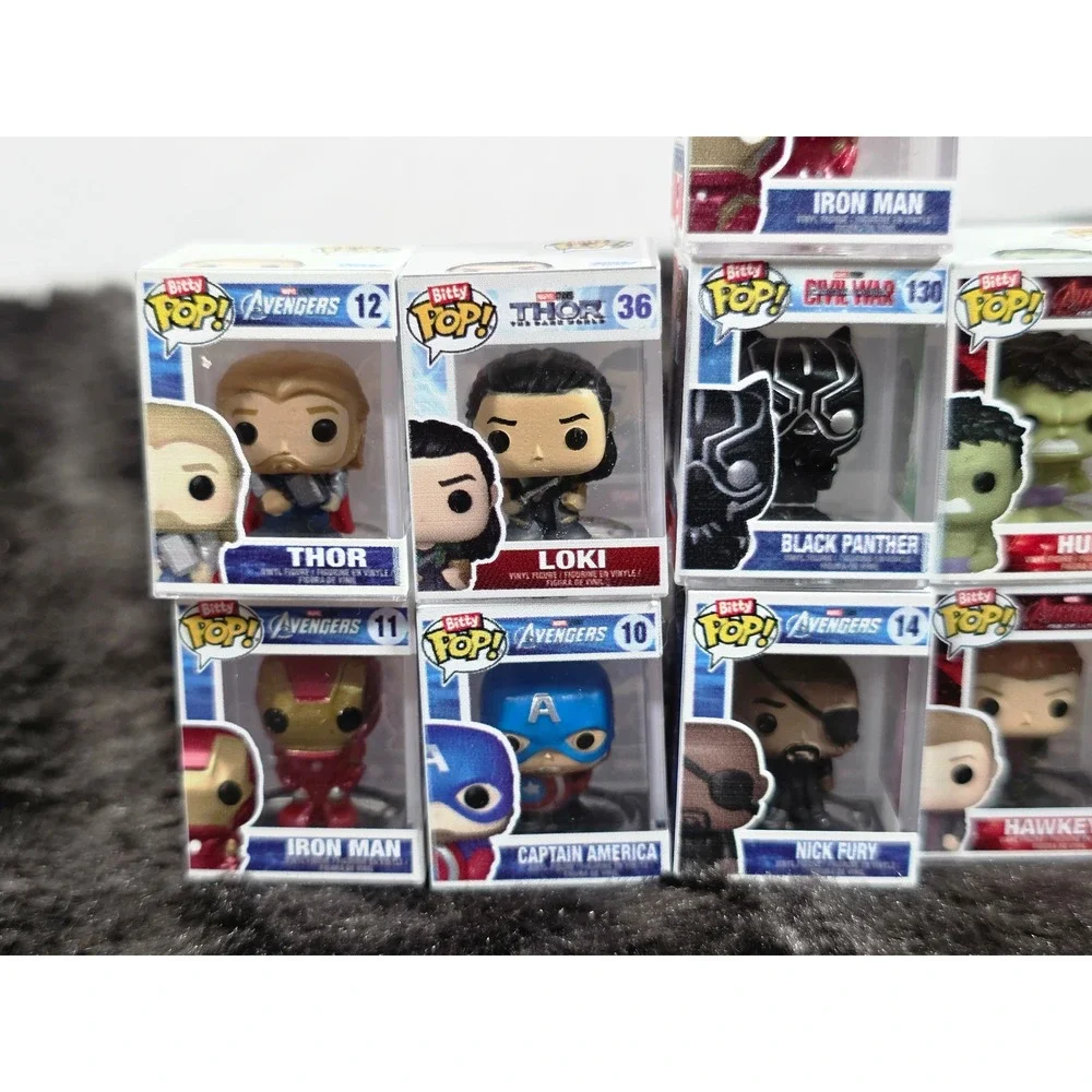 Marvel Avengers Funko Bitty Pop 11 Piece Lot Iron Man Captain America Thor Loki